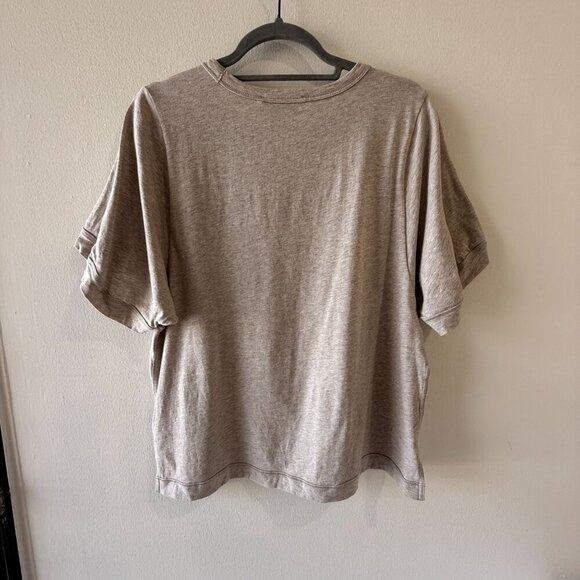 Adidas Stella Mccartney S Beige Graphic Tee Shirt Red Floral Design Short Sleeve - Picture 8 of 8